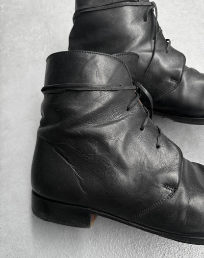 A DICIANNOVEVENTITRE (A1923) FW17-18 Horse Leather Ankle Boots