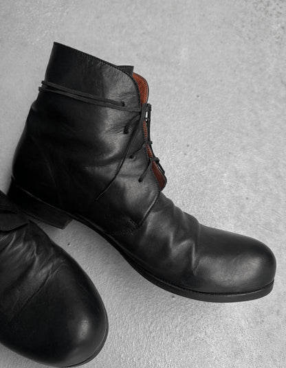 A DICIANNOVEVENTITRE (A1923) FW17-18 Horse Leather Ankle Boots