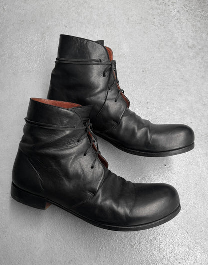 A DICIANNOVEVENTITRE (A1923) FW17-18 Horse Leather Ankle Boots