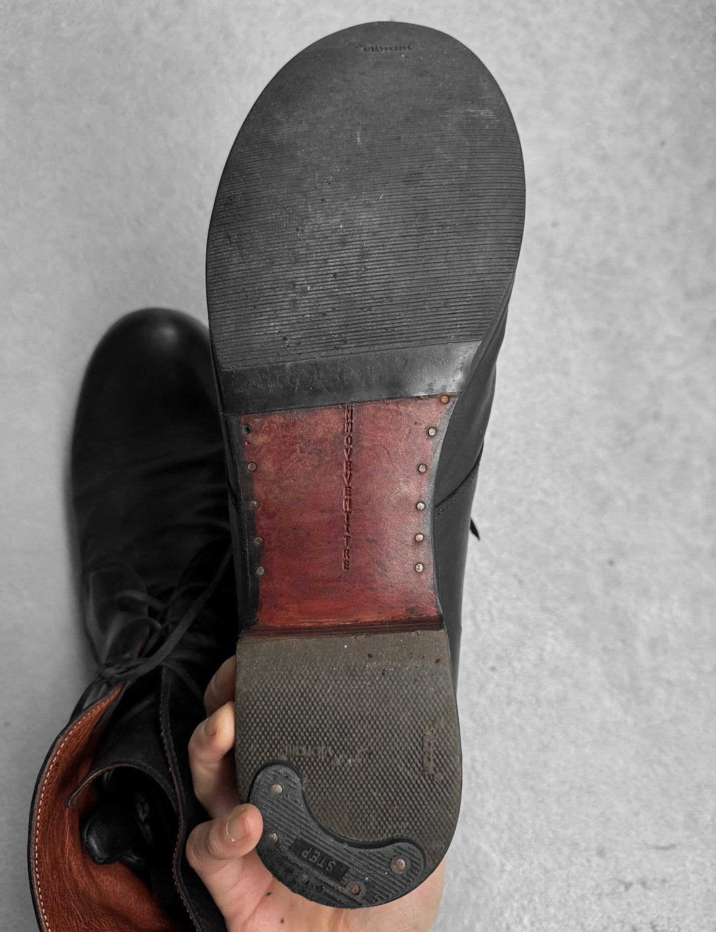 A DICIANNOVEVENTITRE (A1923) FW17-18 Horse Leather Ankle Boots