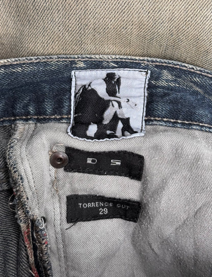 Rick Owens DRKSHDW AW10 “GLEAM” Mineral Wash ‘Torrence Cut’ Selvedge Denim
