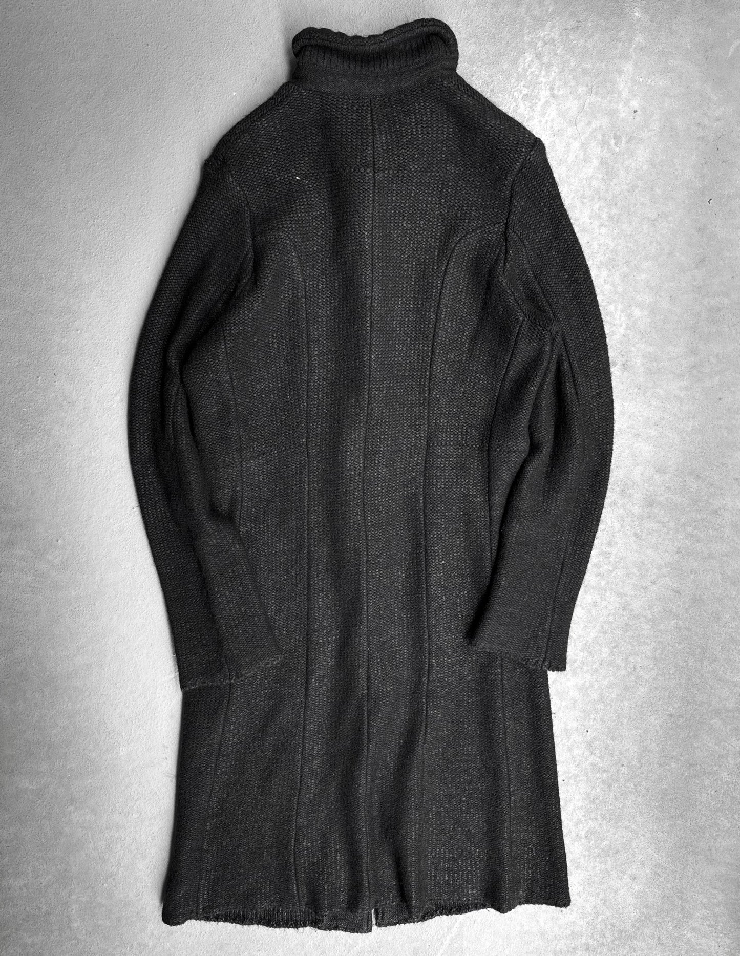 UNDERCOVER AW06-07 “but beautiful: GURU GURU” Distorted Long Knit Coat