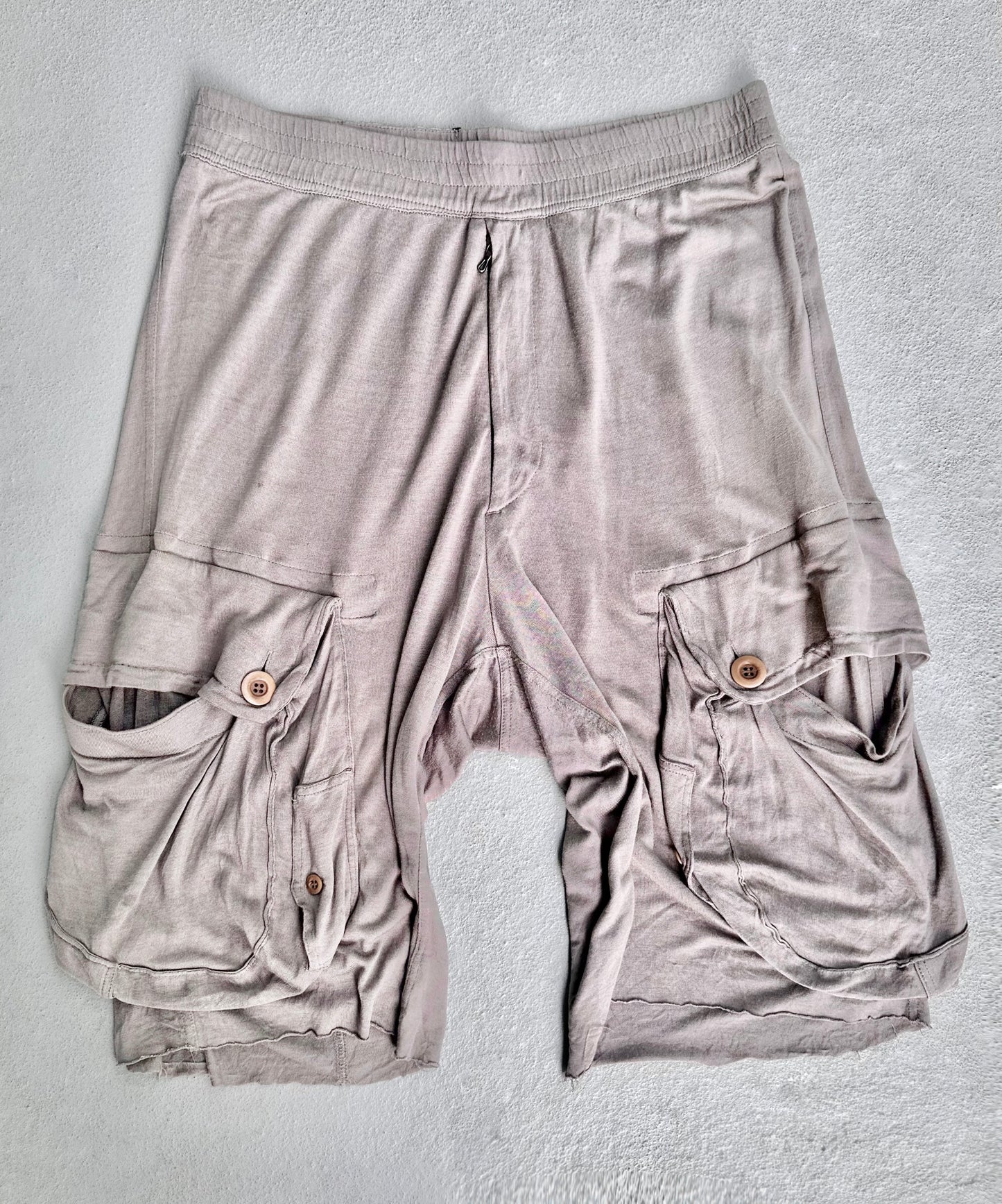 Julius_7 SS09 “Insanity In Industrial Inc. #3 : CANON_1 THE POSSESSED” Silk-blend Gasmask Cargo Shorts