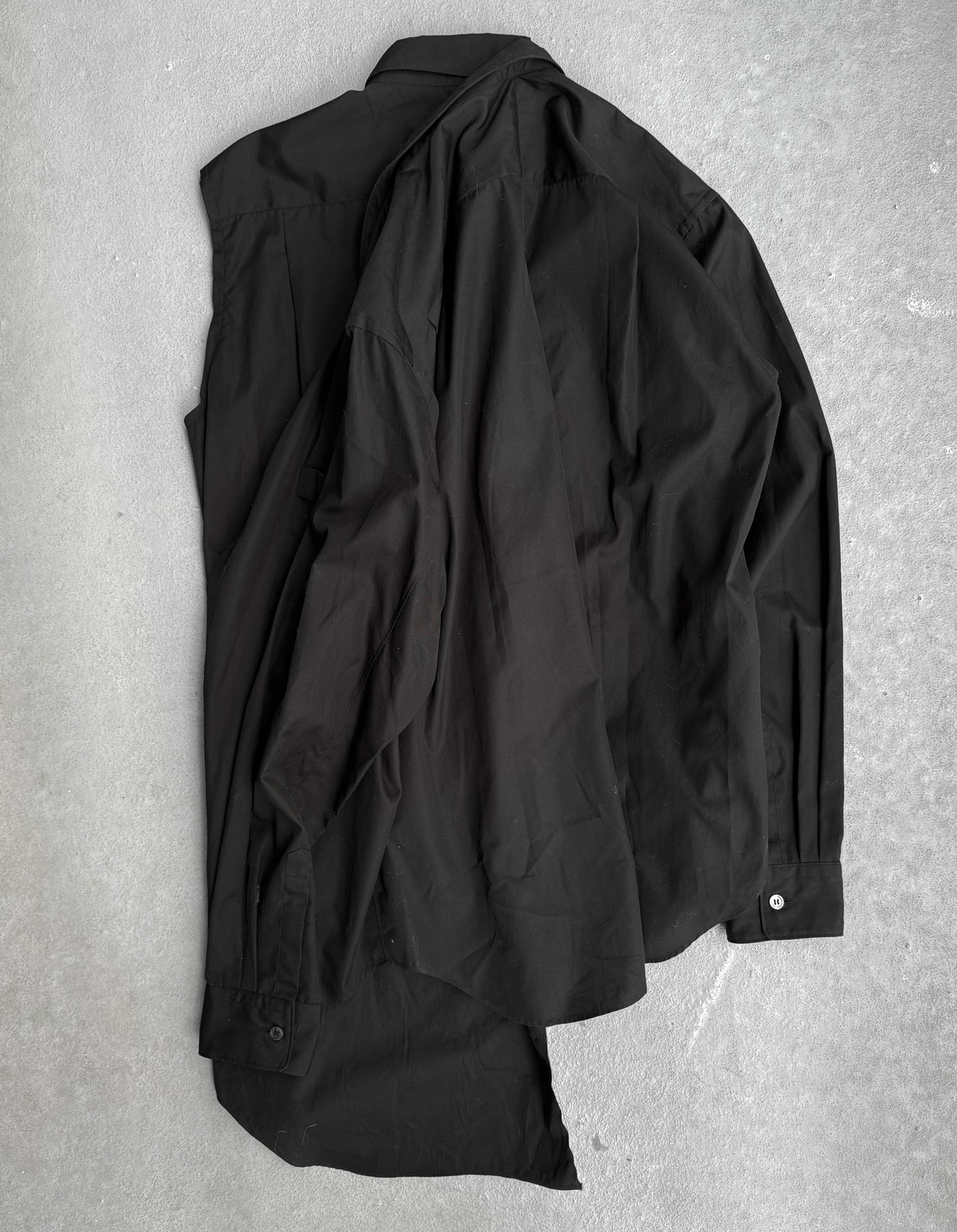 COMME des GARÇONS HOMME PLUS AW19 Asymmetric Double Layer Shirt