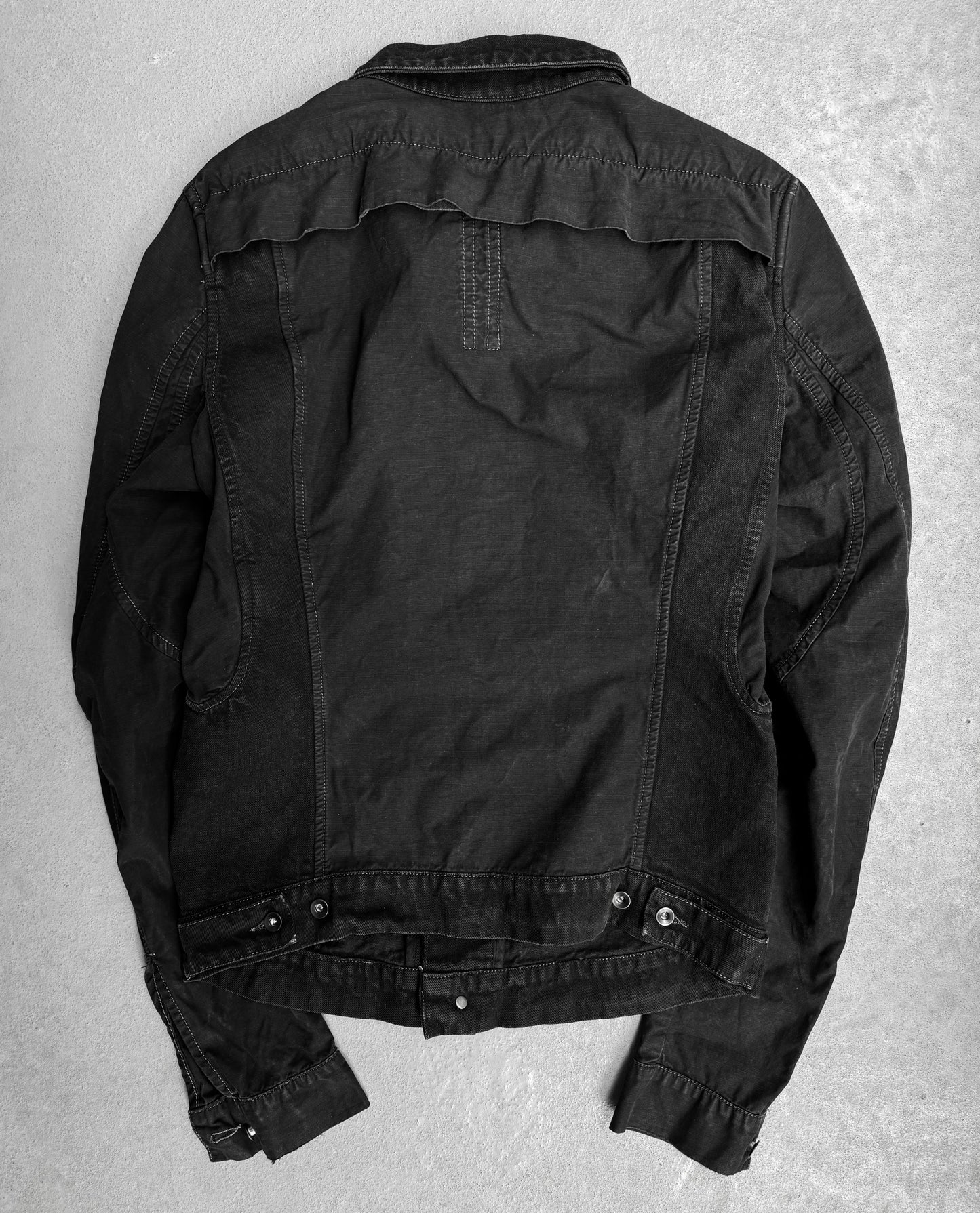 Rick Owens DRKSHDW AW09 “CRUST” Light Waxed Denim Worker Jacket