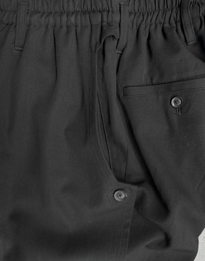 Yohji Yamamoto POUR HOMME AW19 Side Button Drop-crotch Wool Trousers
