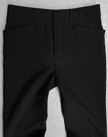 Saint Laurent Paris AW18 Wool Wide-leg Trousers