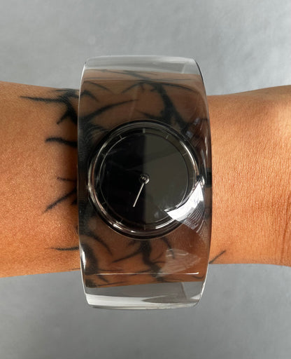 Issey Miyake x Tokujin Yoshioka Seiko Acrylic Bangle “O” Watch