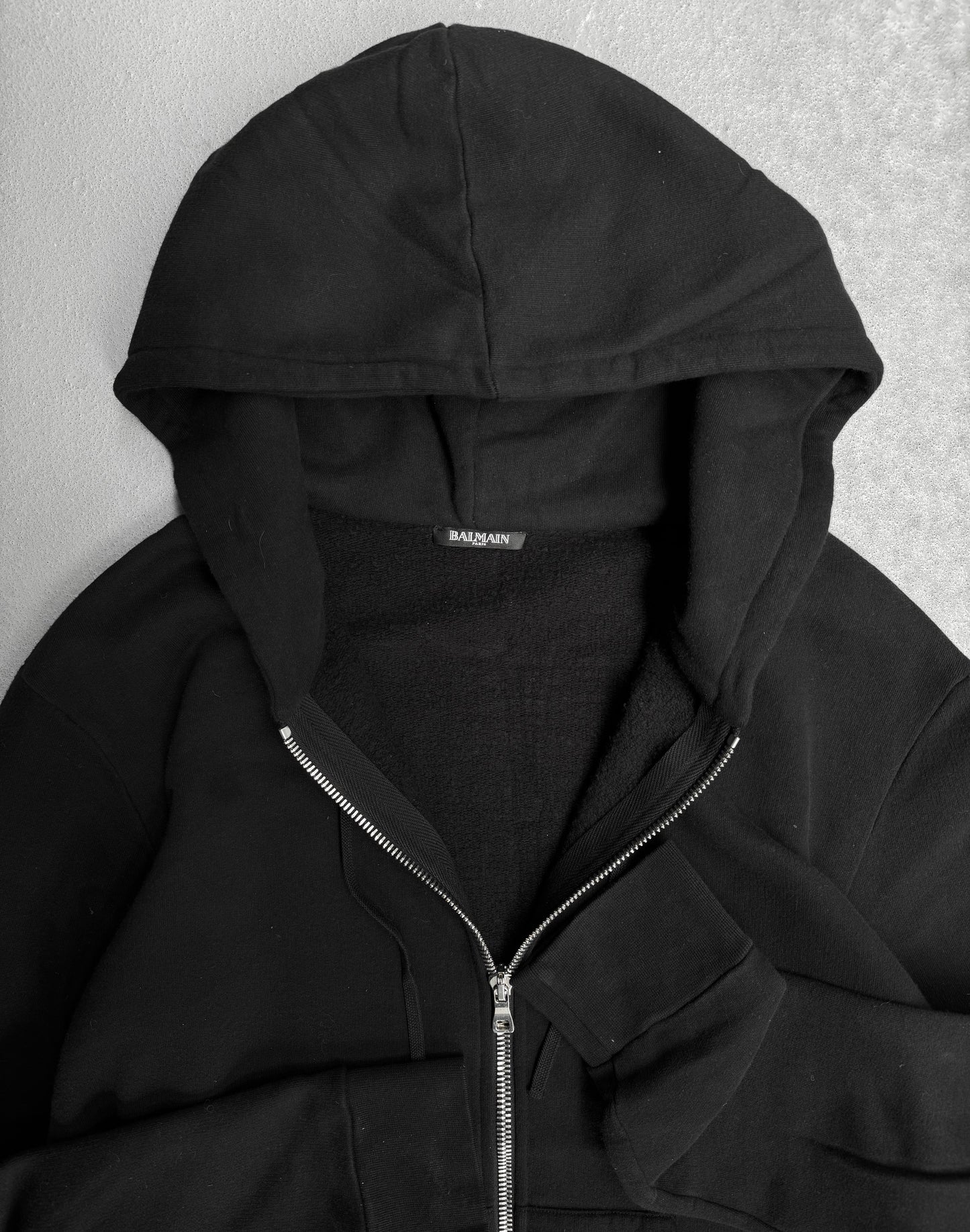 BALMAIN by Olivier Rousteing SS15 Side-Zip Layer Hoodie
