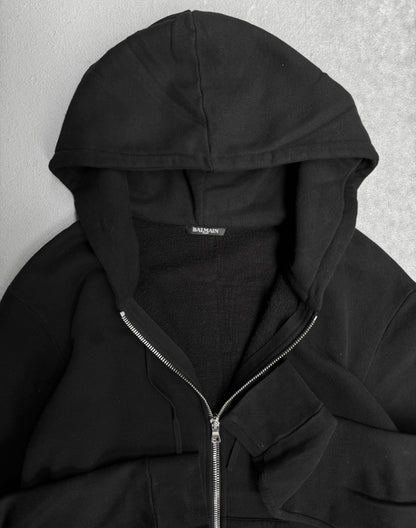 BALMAIN by Olivier Rousteing SS15 Side-Zip Layer Hoodie