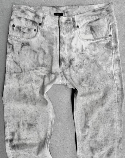DIOR HOMME SS06 by Hedi Slimane ‘Dirty Snow’ Slim Bootcut Denim