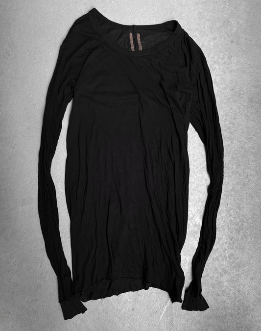 Rick Owens AW08 “STAG” Black Sheer Unstable Long-sleeves