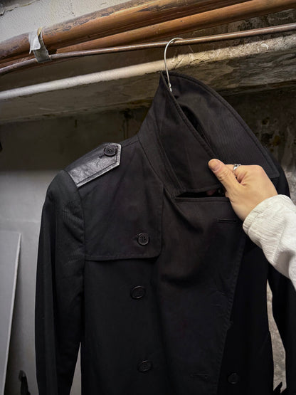 Saint Laurent Paris by Hedi Slimane SS14 Black Classic Trench Coat detail | DRIEW GARMENTS