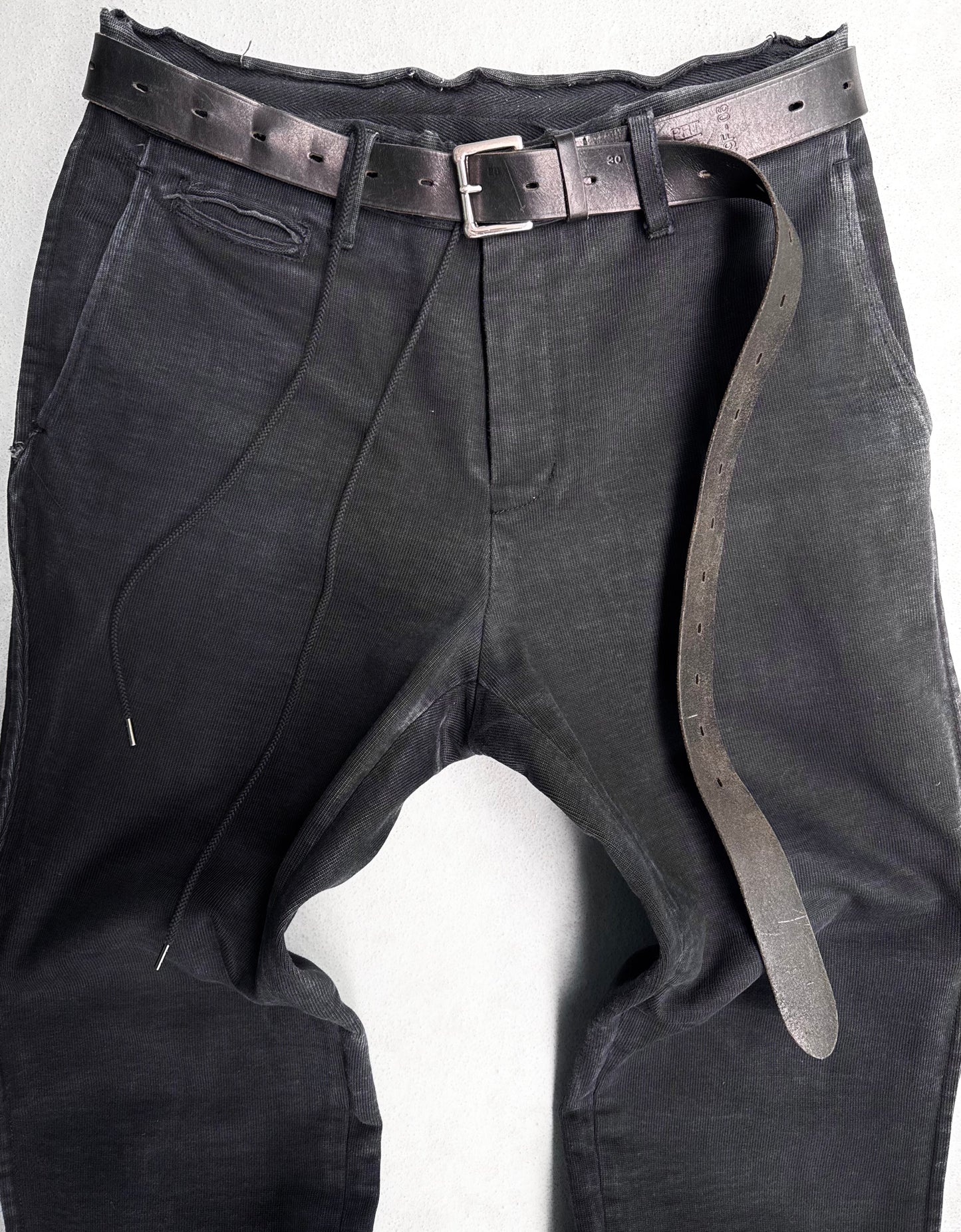 MiharaYasuhiro AW12 Frayed Heavy-duty Cotton Bootcut Pants