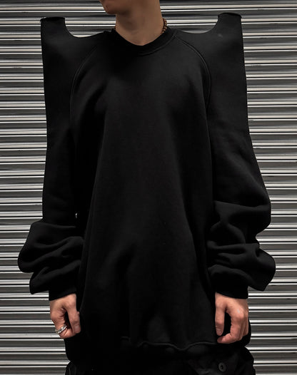 Rick Owens DRKSHDW SS24 “LIDO” Tec Shoulder Pagoda Jumbo Sweatshirt