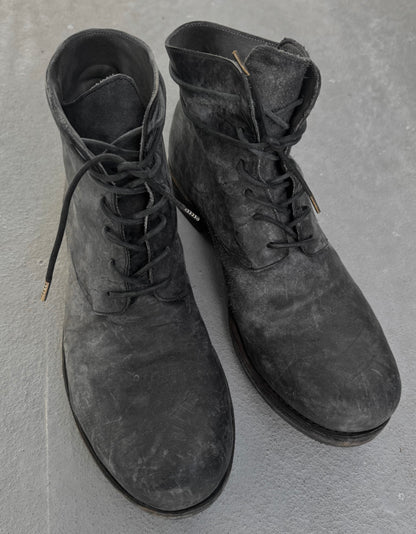 A DICIANNOVEVENTITRE (A1923) Reverse Horse Leather '06' Ankle Boots