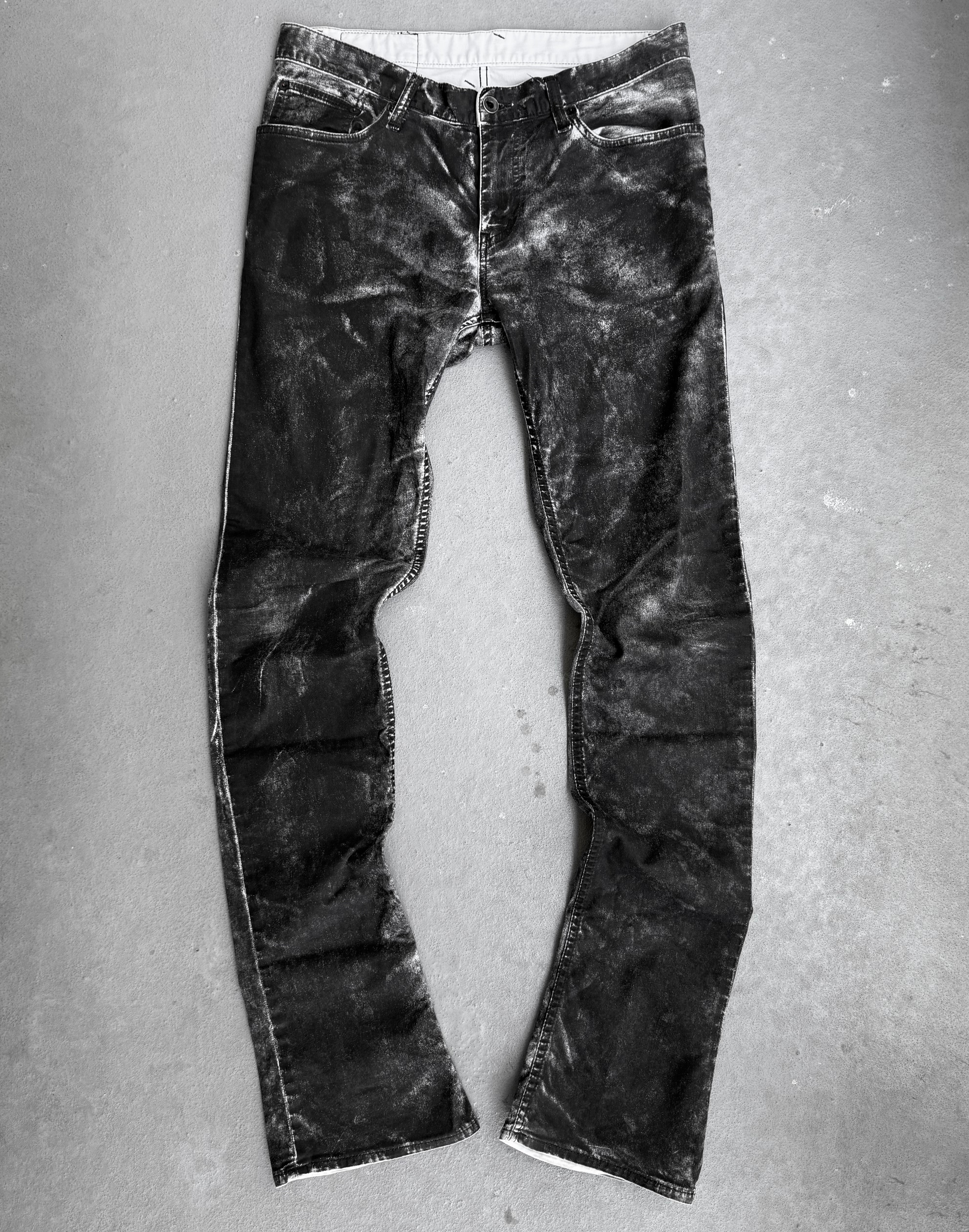L.G.B. 'S-WOLF' Waxed Acid Washed Skinny Denim – DRIEW