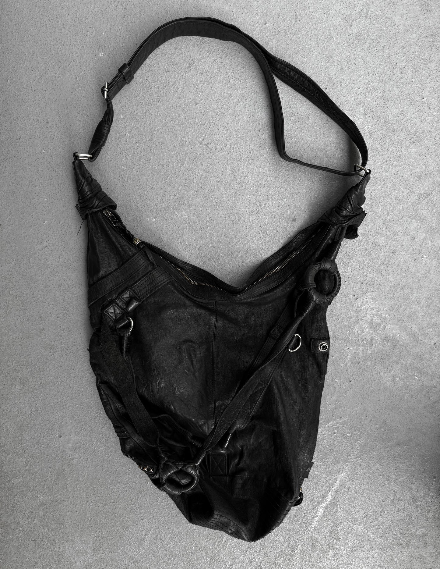 KMRii Early 00s Studded Leather Sling Bag