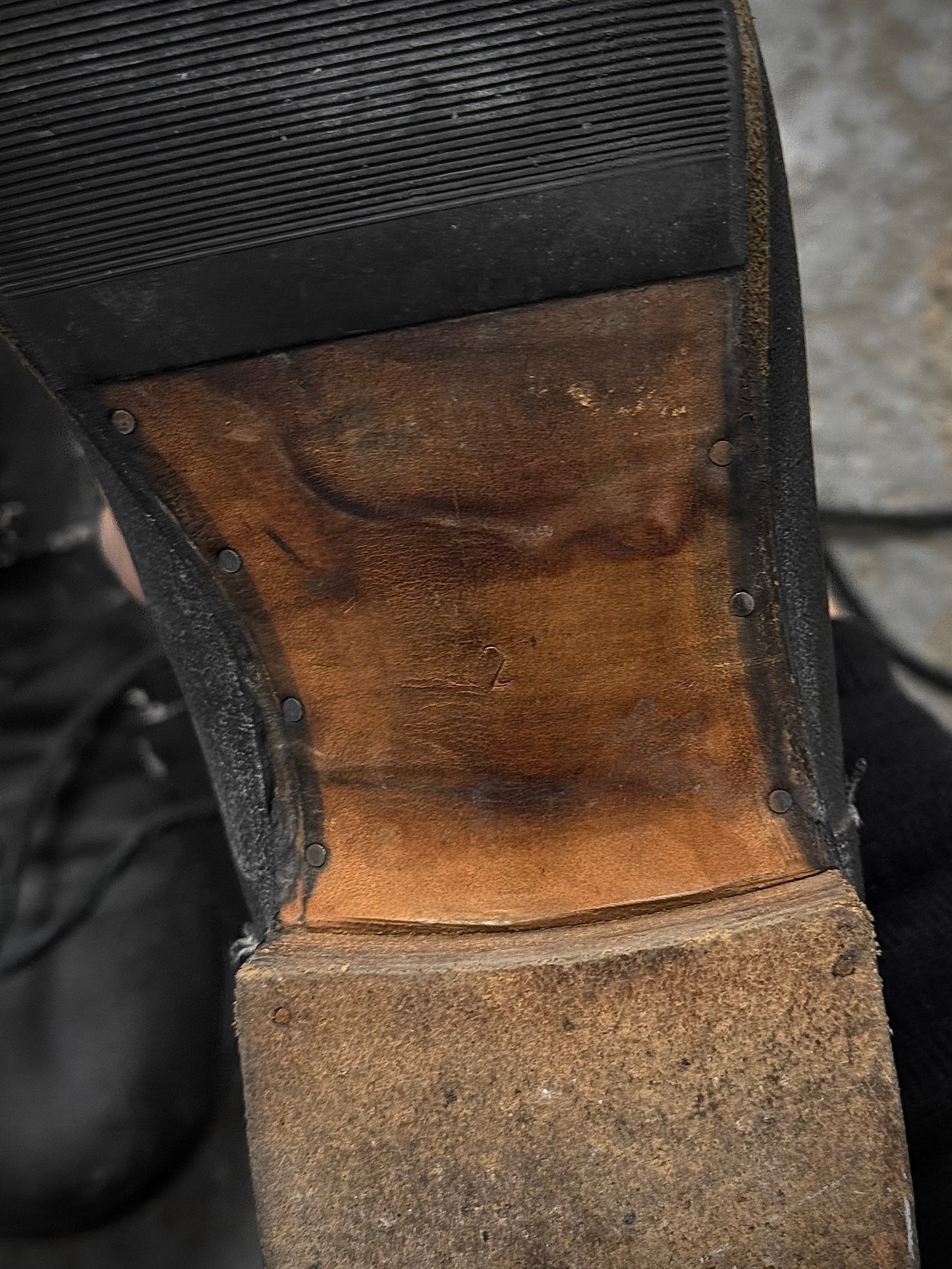 LAYER-0 2010s Distressed Grey Waxed Coated Vespucci Sail Hemp Ankle Boots