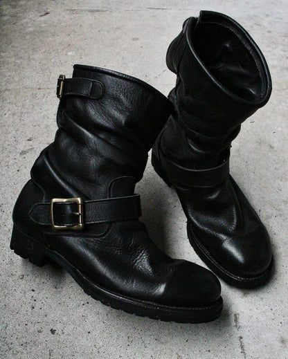 MiharaYasuhiro AW09 Twisted Leather Engineer Boots