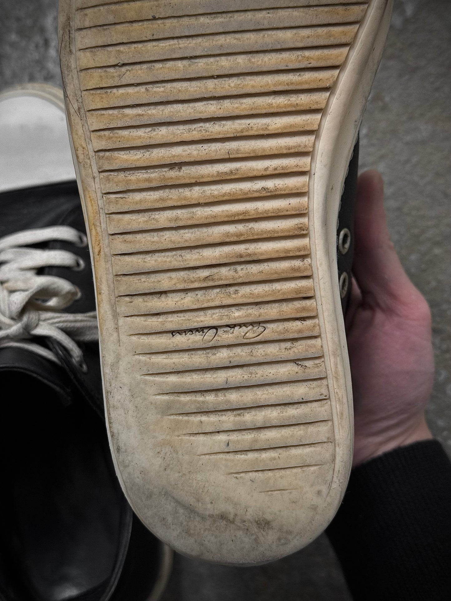 Other Rick Owens AW16 "MASTODON" Low-top Ramones Calf Leather Sneakers detail | DRIEW GARMENTS