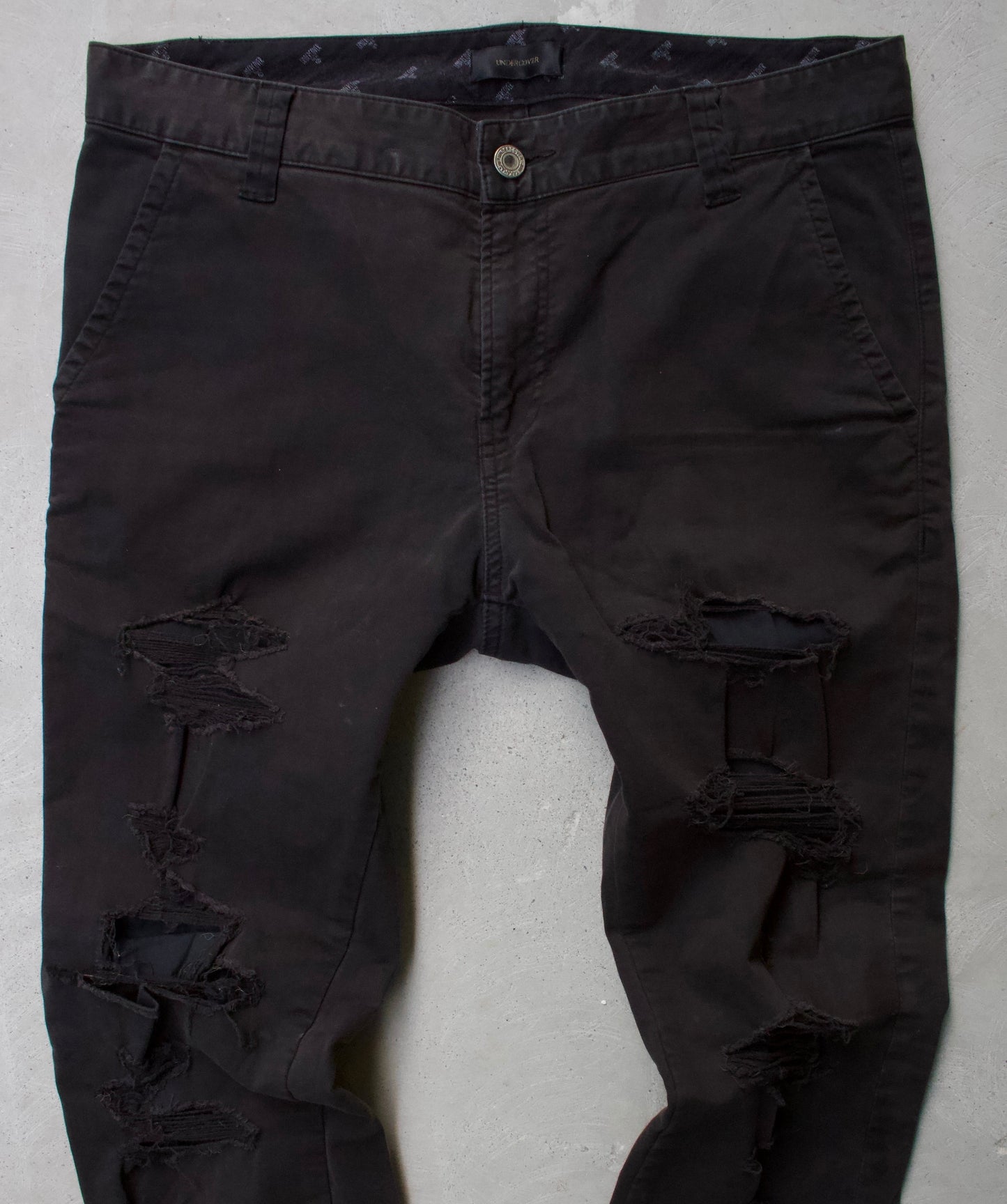 UNDERCOVER SS15 Distressed Work Pants