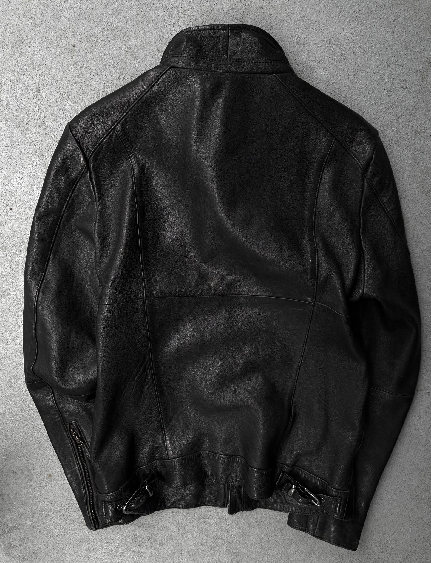 5351 Pour Les Hommes Early 00s Sheepskin Biker Jacket