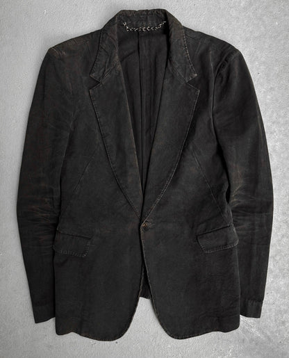 Julius_7 AW04-05 “thieves;” Faded Cotton Canvas Blazer