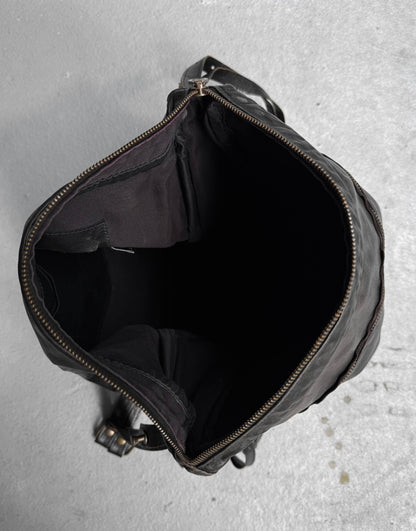 Jas M.B Early 00s Steerhide Leather Pilot Messenger Bag