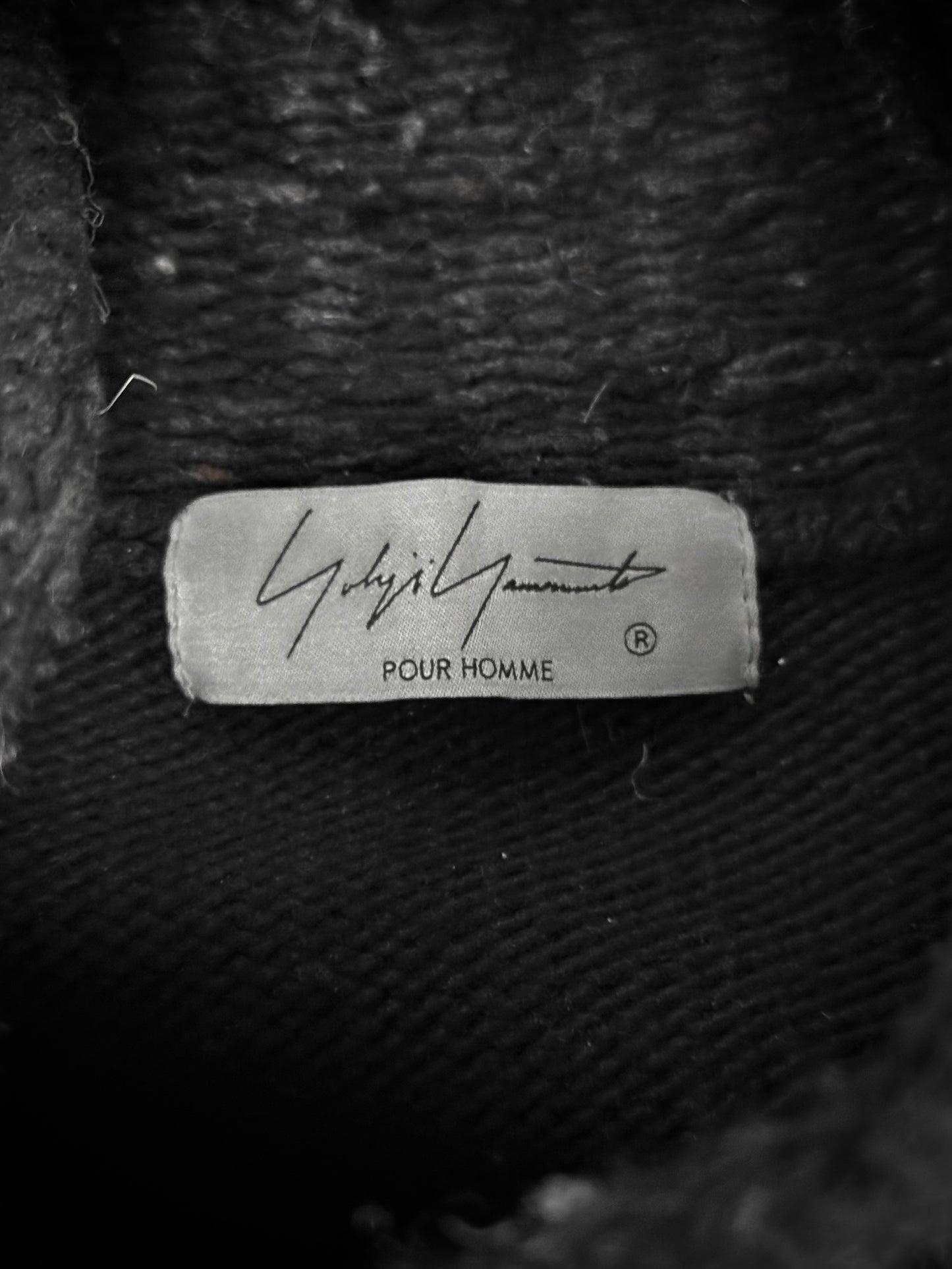 Yohji Yamamoto POUR HOMME AW23 Asymmetric Cable Knit Mock Neck Jumper detail | DRIEW GARMENTS