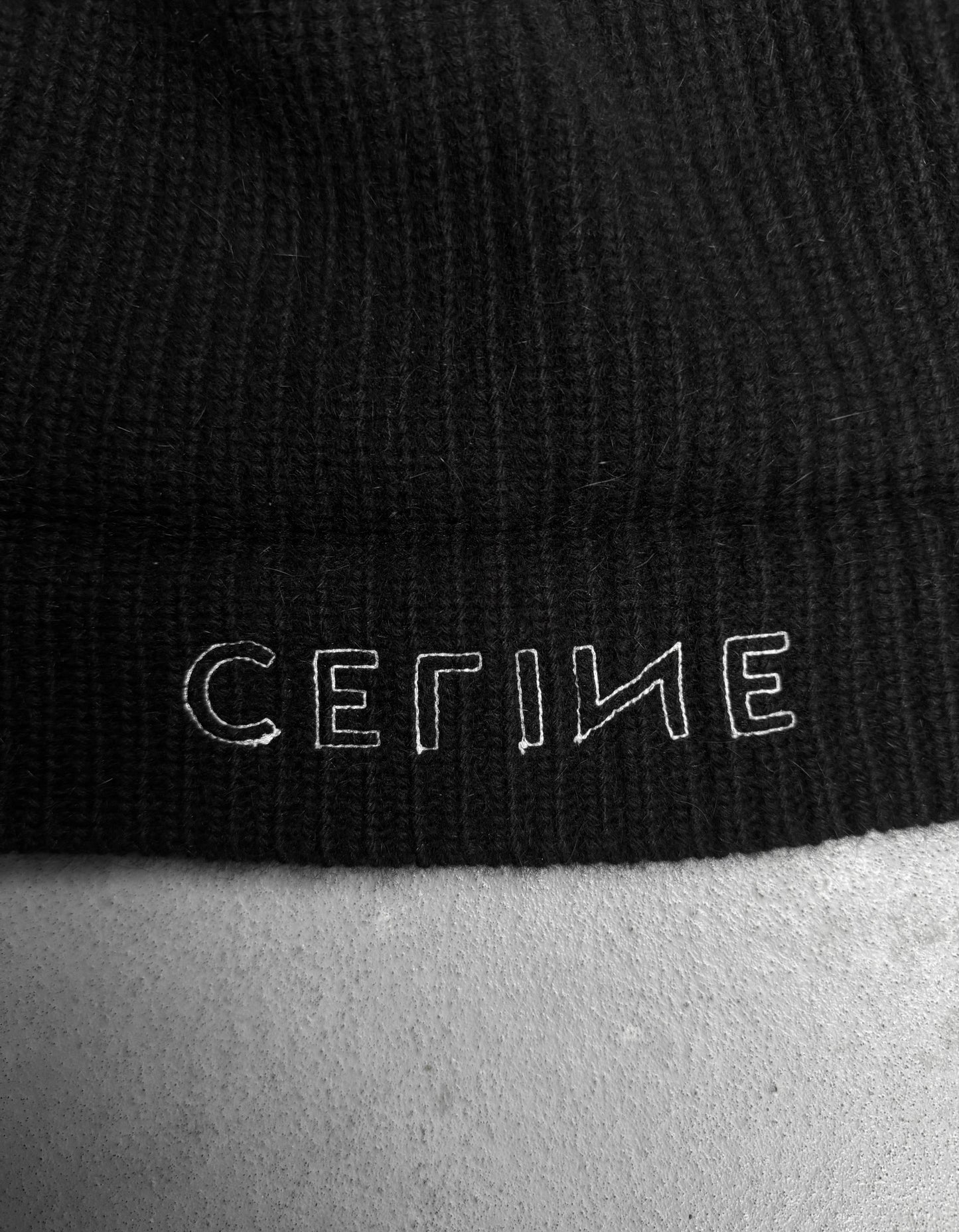 CELINE by Hedi Slimane AW21 Ribbed Wool Beanie