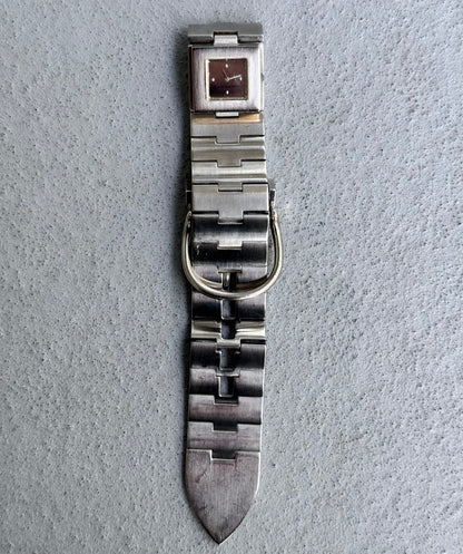 Masakï Matsushïma Vintage 80s ‘Minutes’ Steel Belt Wristwatch