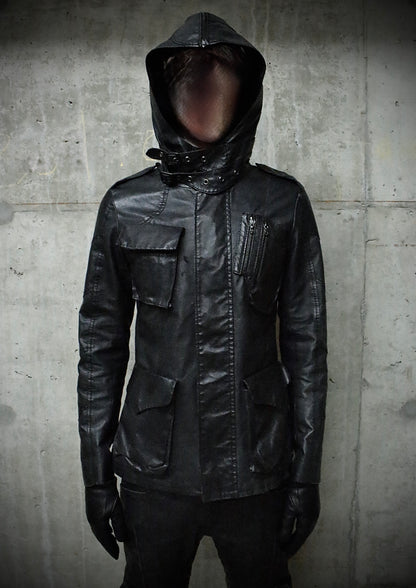 Yasuyuki Ishii Early 00s Distressed Deerskin Leather Field Jacket detail | DRIEW GARMENTS