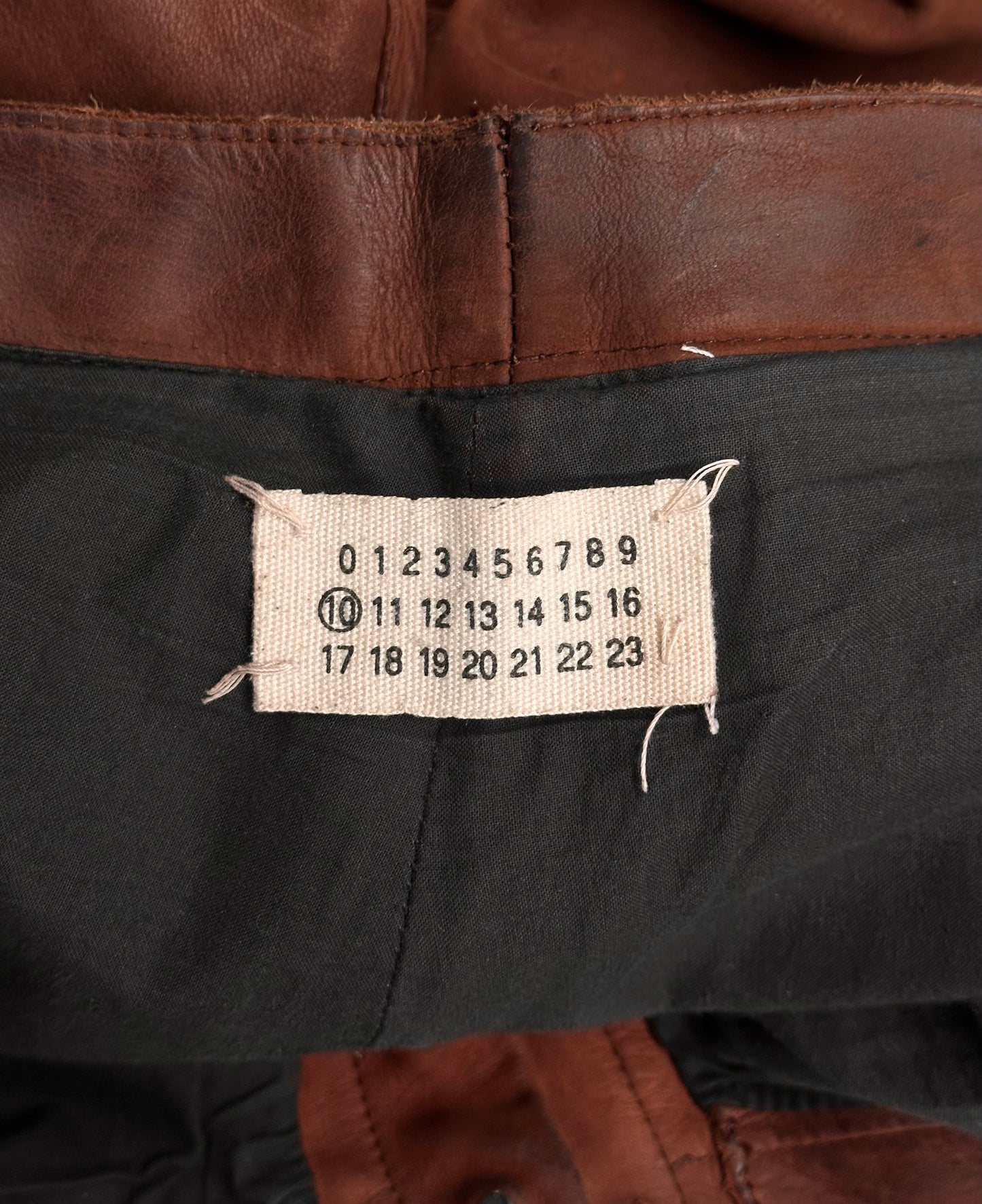 Maison Martin Margiela AW01 ‘Anatomical’ Raw Cowhide Leather Pants