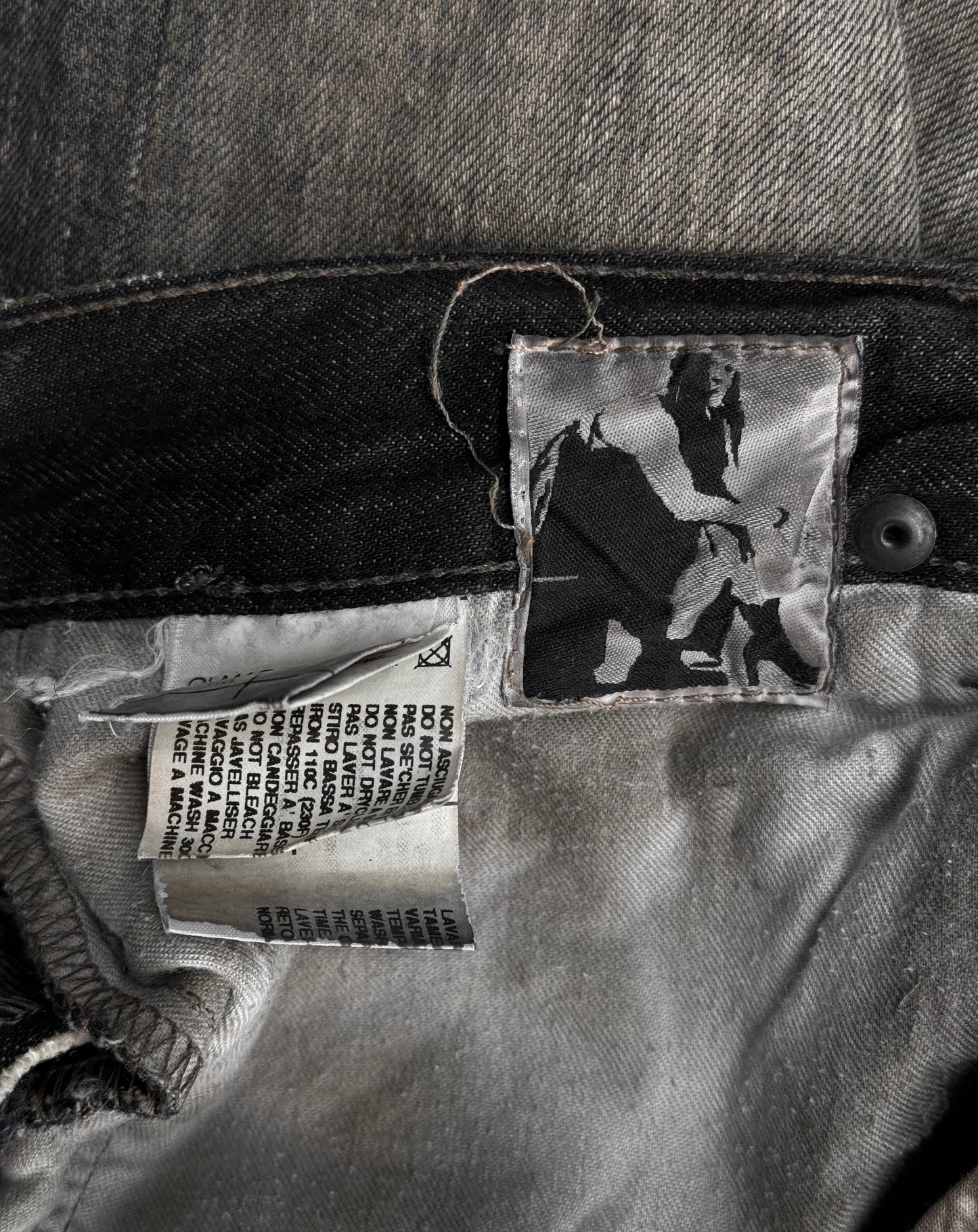 Rick Owens DRKSHDW AW08 “STAG” Dirty Mud-washed Denim Shorts