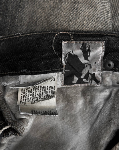 Rick Owens DRKSHDW AW08 “STAG” Dirty Mud-washed Denim Shorts