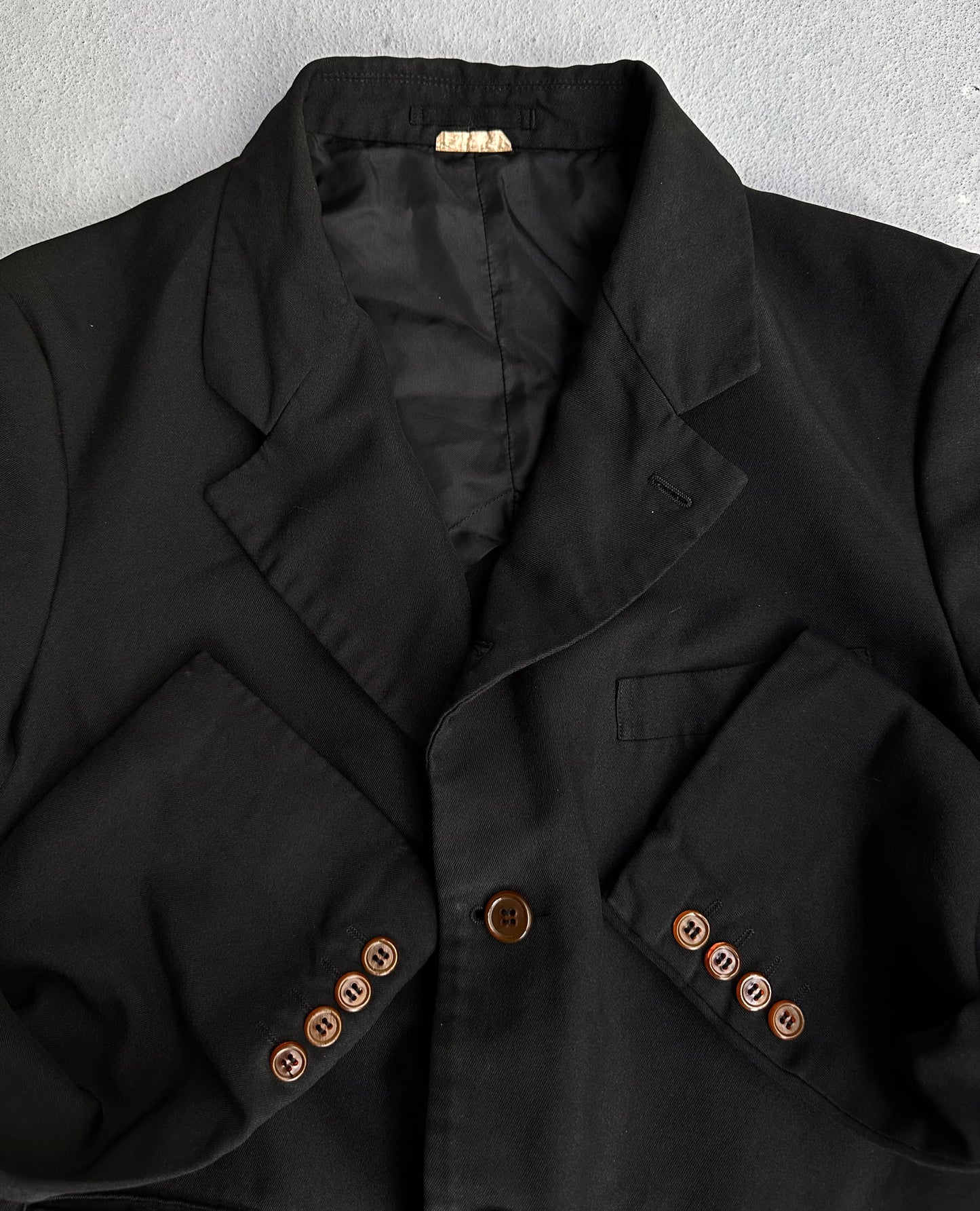 COMME des GARÇONS HOMME DEUX AW18 Black Blazer