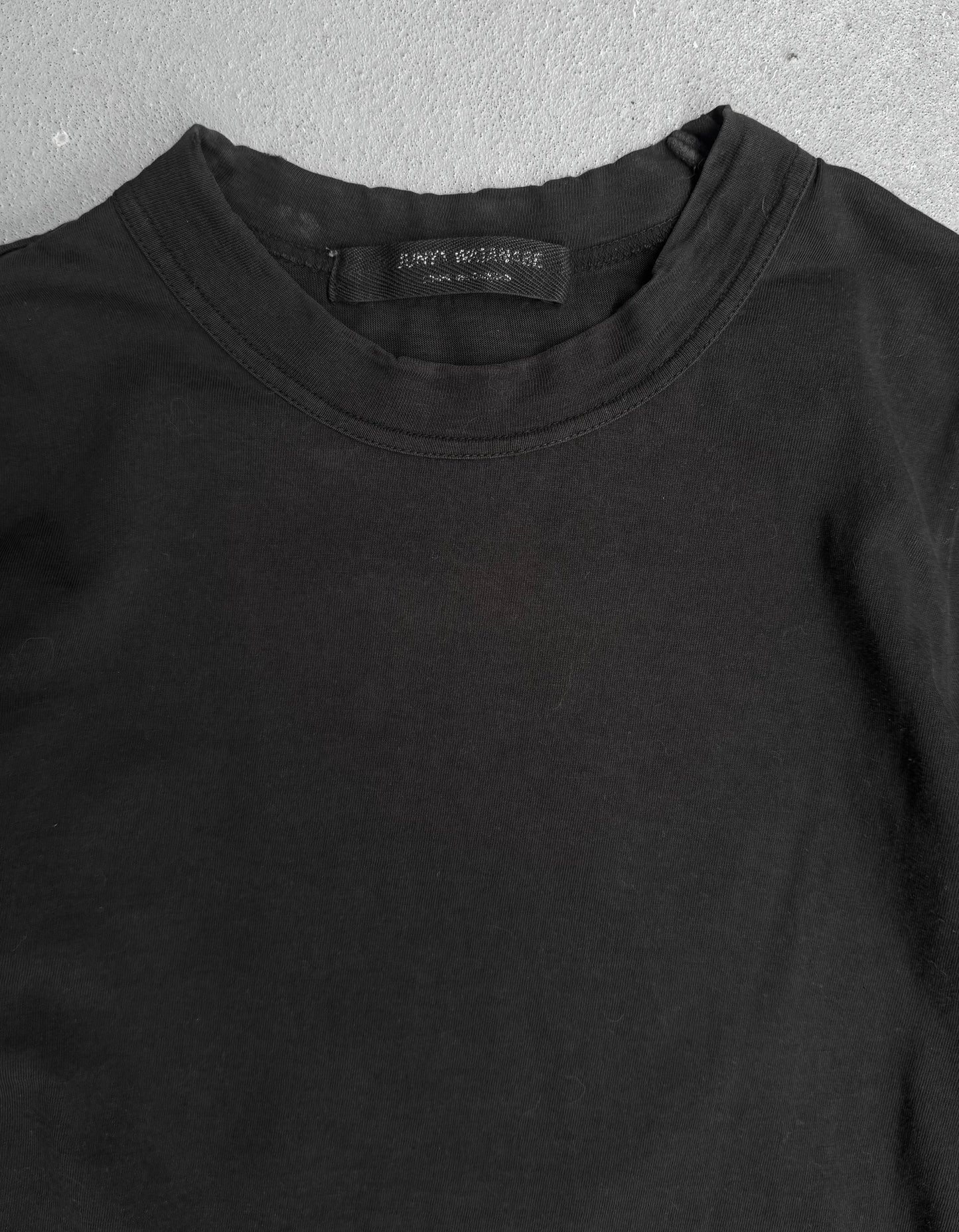 Junya Watanabe Early 00s Washed Black Crewneck T-shirt