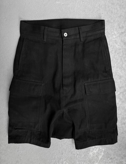 Rick Owens DRKSHDW SS23 “EDFU” 16oz Japanese Denim Cargo Shorts