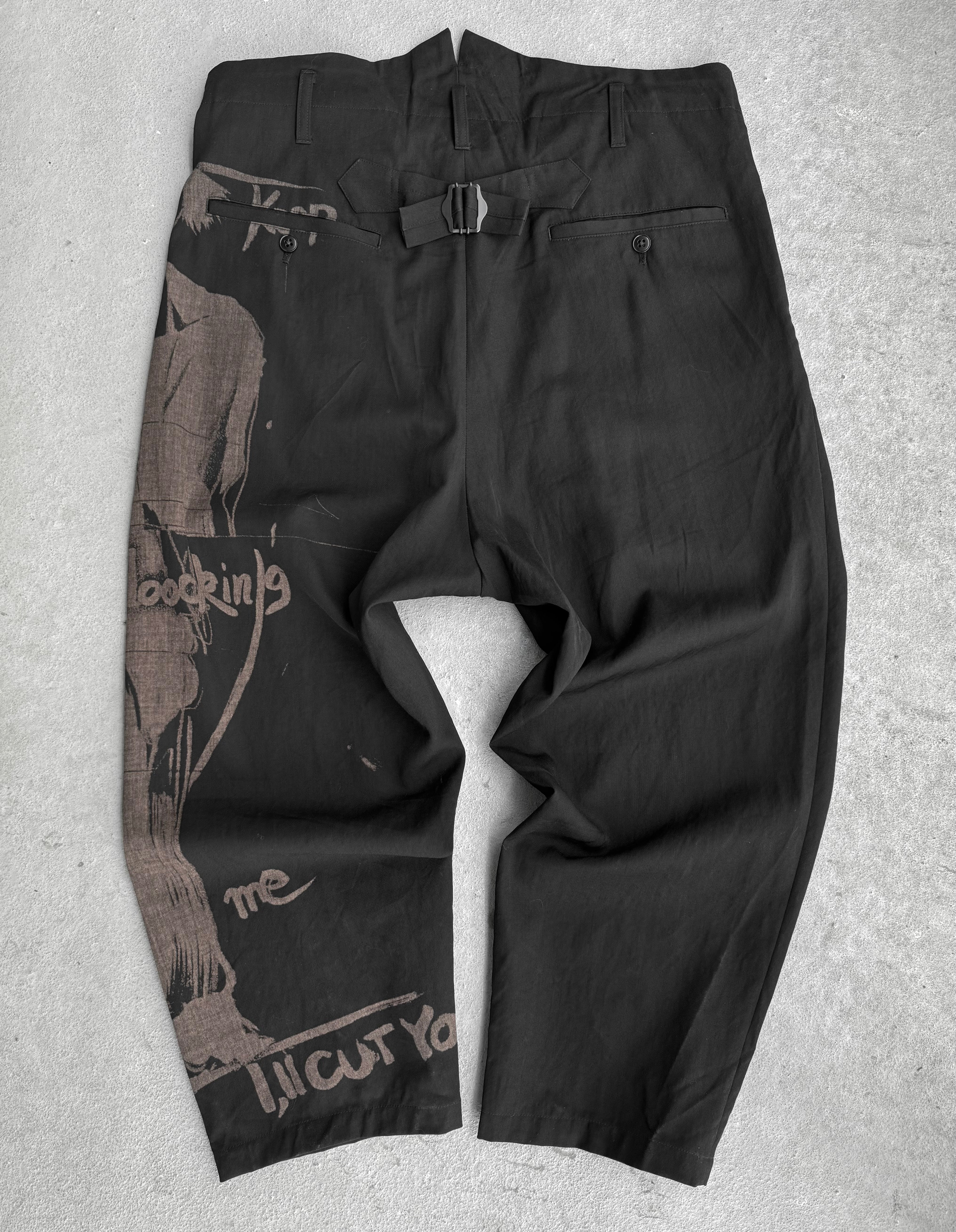 Yohji Yamamoto SS17 Pleated Suspender Trousers | Toronto – DRIEW