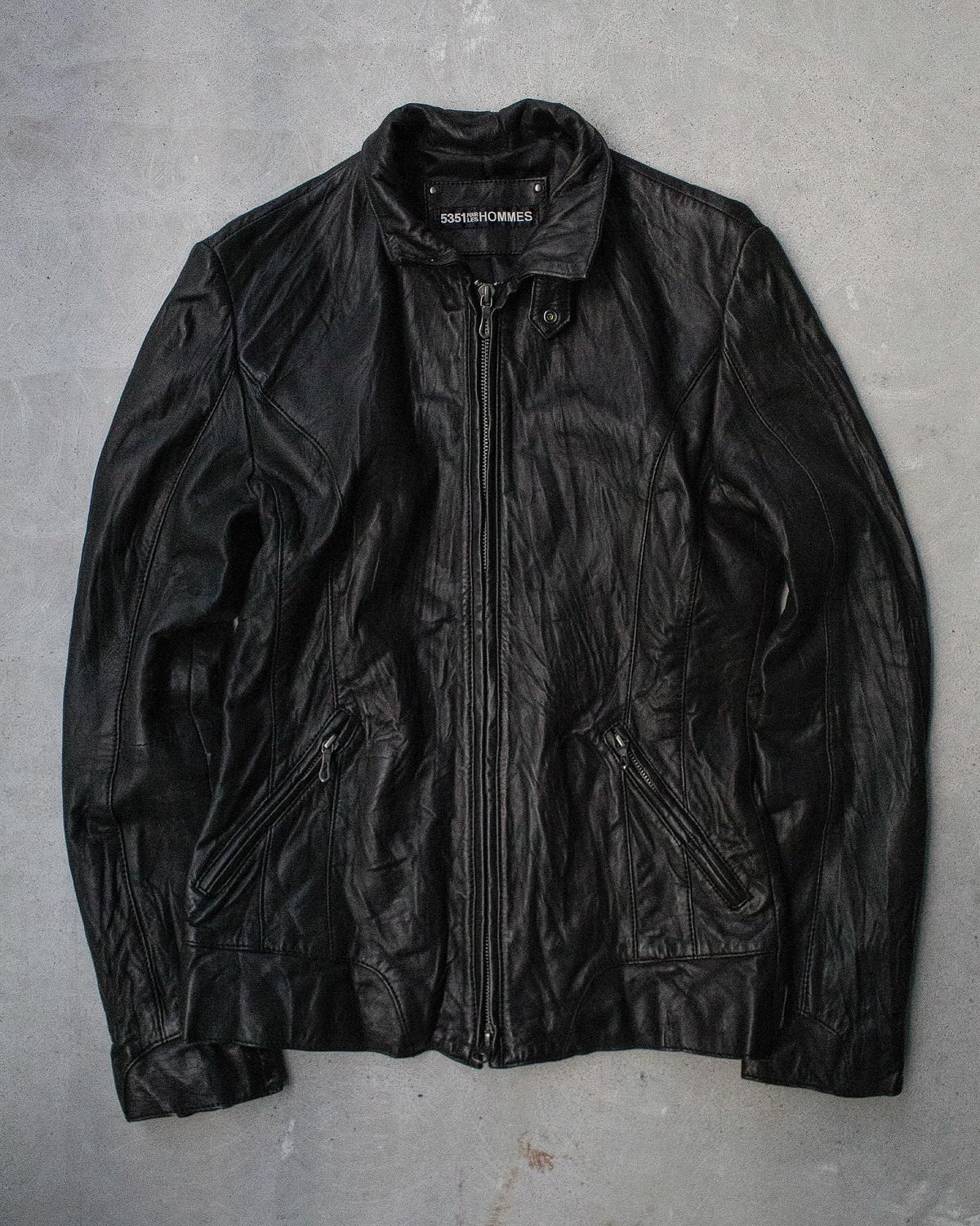 5351 Pour Les Hommes 5351 Leather Rider Jacket | DRIEW