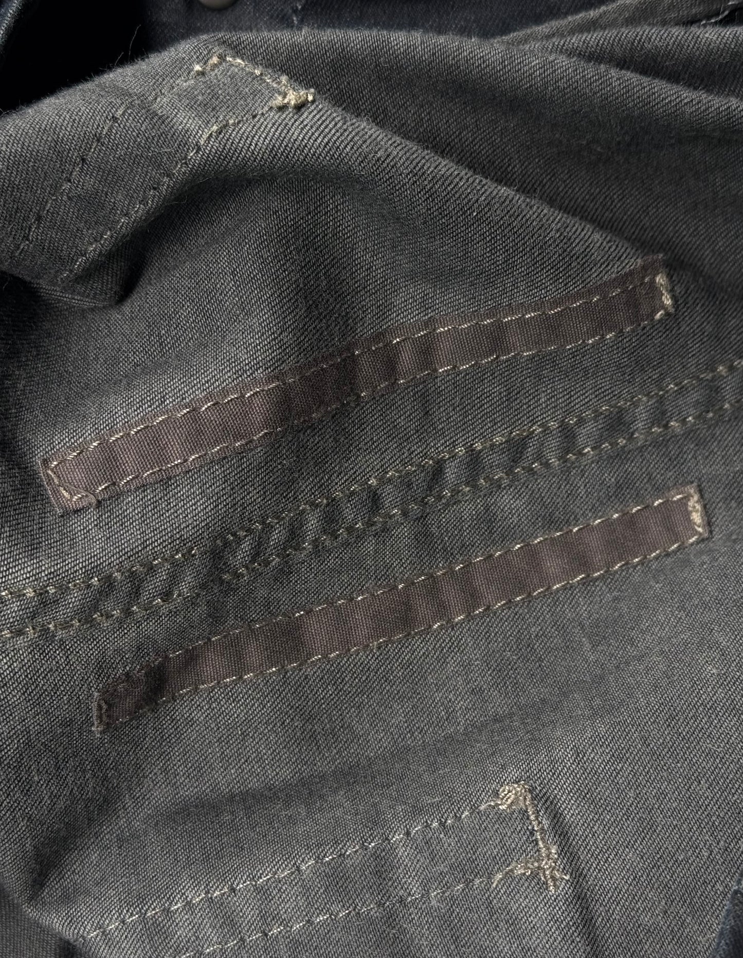 Rick Owens DRKSHDW SS14 “VICIOUS” Mineral Waxed Aircut Skinny Denim
