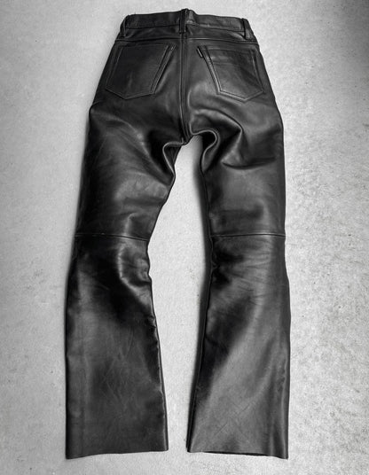 KADOYA K’s Leather Early 00s Bootcut Flare Cowhide Leather Motorcycle Pants