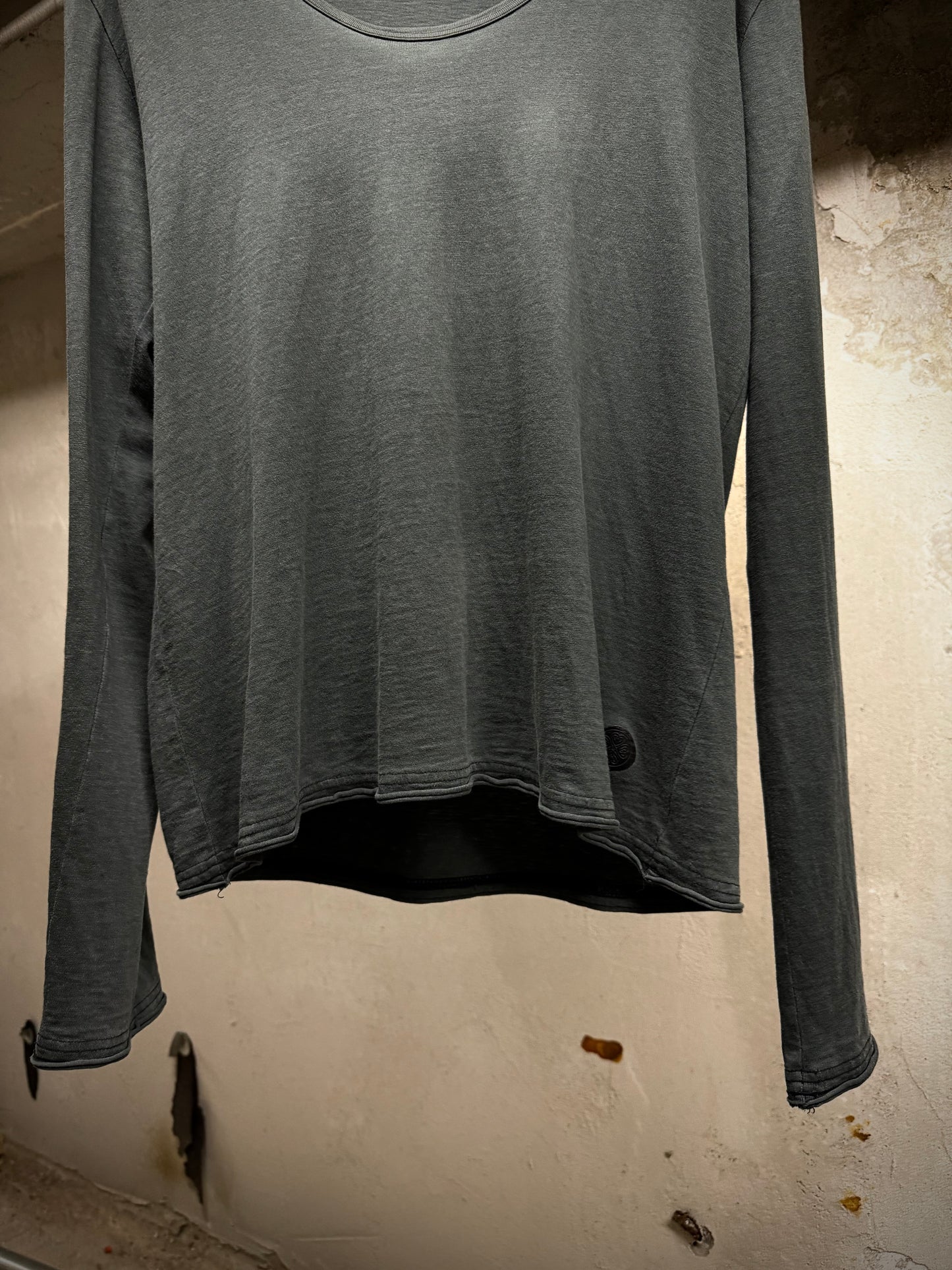 Number (N)ine AW06 “NOIR” Auqa Marine Scoop Neck Long-sleeves detail | DRIEW GARMENTS
