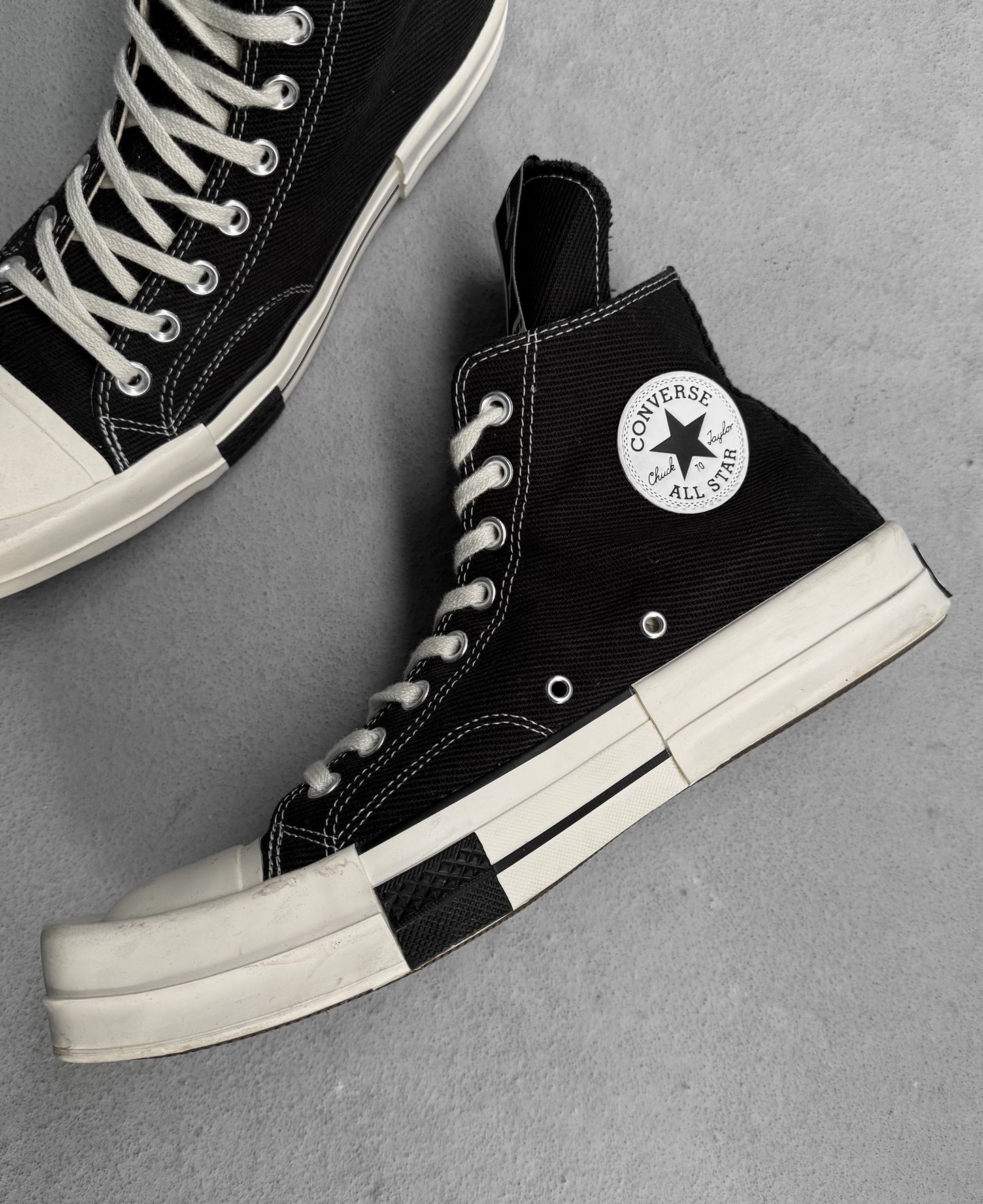 Rick Owens DRKSHDW x Converse “TURBODRK” Square-toe Sneakers