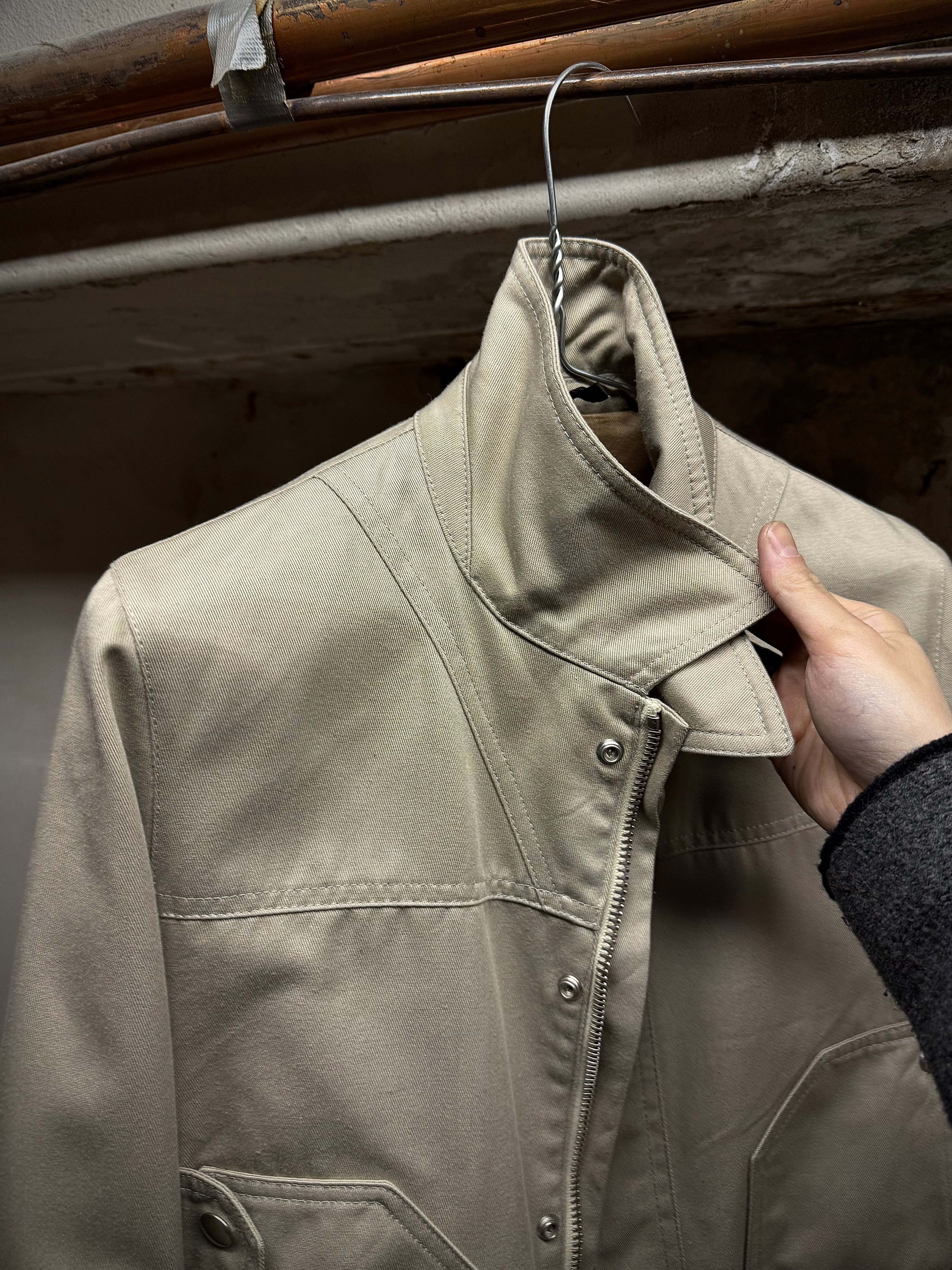 DIOR HOMME SS08 Beige Cropped Utility Jacket | Kris Van Assc – DRIEW