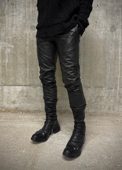 Ann Demeulemeester Early 00s Lambskin Leather Skinny Pants