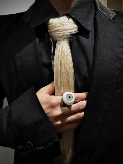 Carol Christian Poell SS06 "U-Turn" 'AM/2028 HAAR/2A’ Blonde Human Hair Tie