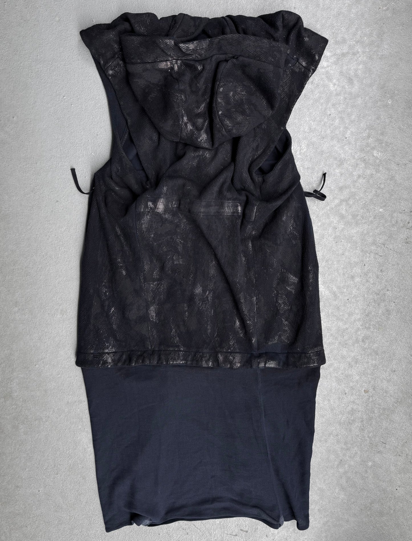 Boris Bidjan Saberi SS16 ‘ZIPPER0 F0501C’ Vinyl Processed Hooded Vest