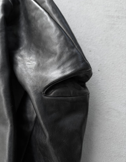 Carol Christian Poell ‘LM/2498 CORS-PTC/010’ Object-dyed Lined Scarstitch Horse Leather Jacket